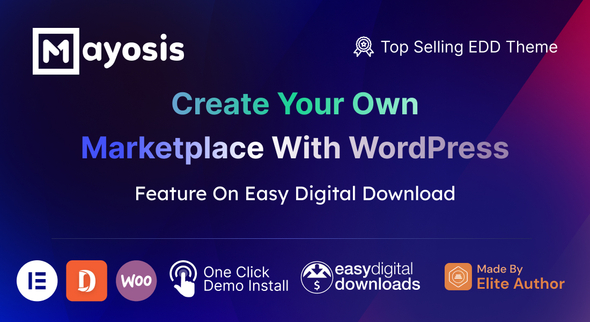 Mayosis Theme - Digital Marketplace WordPress Theme